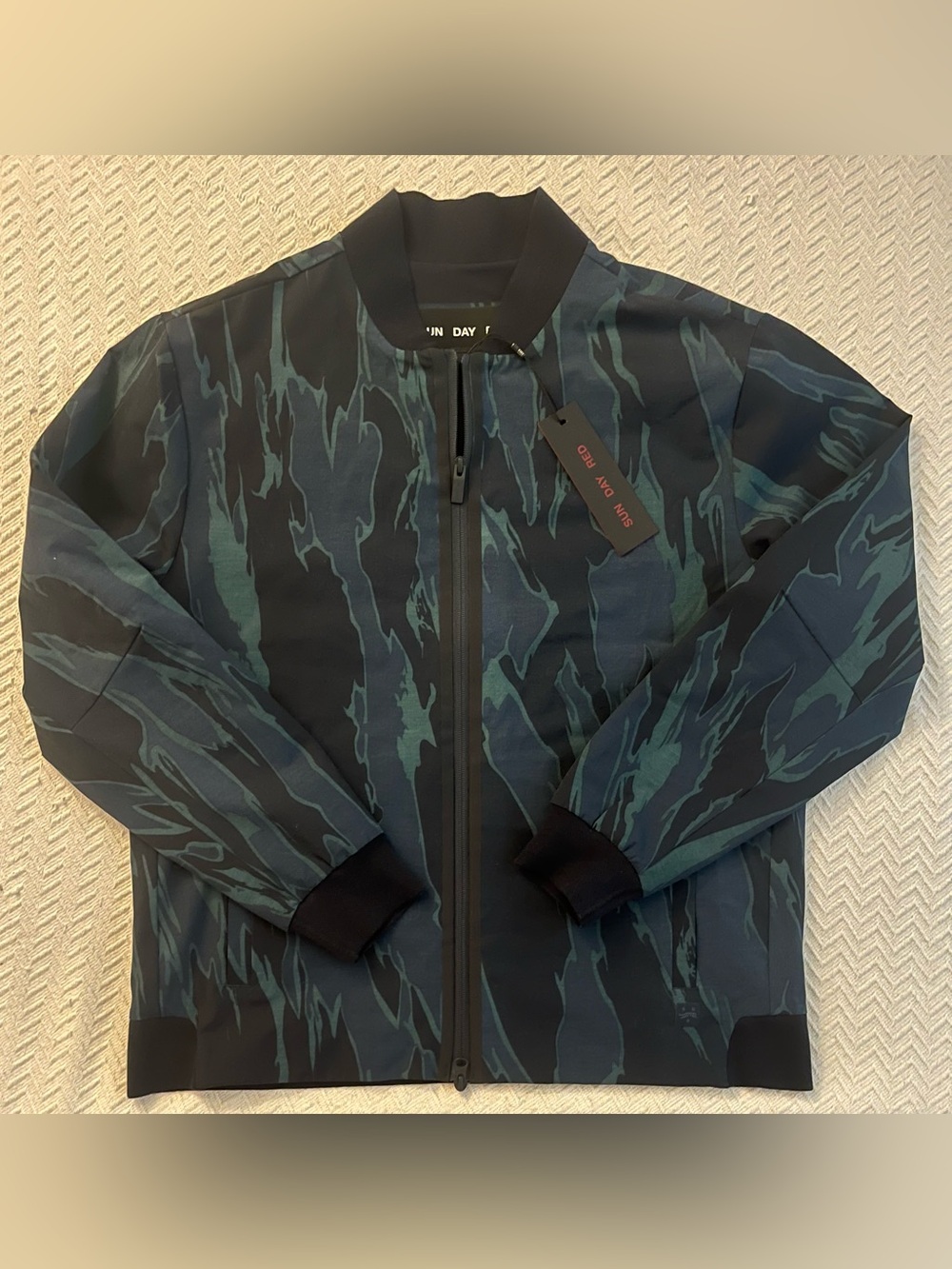 Sun Day Red Fermi Camo Bomber Jacket